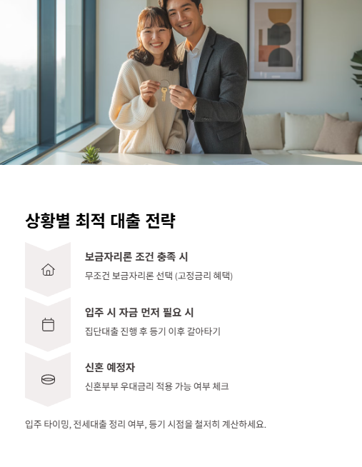 상황별 최적 대출 전략