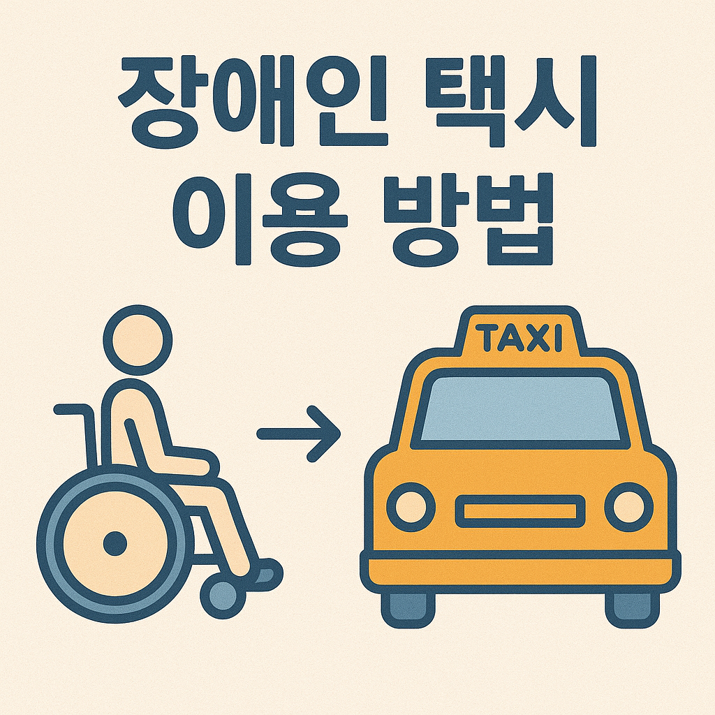 장애인 택시 이용하는 방법