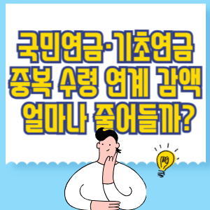 국민연금·기초연금 중복 수령 시 연계 감액, 얼마나 줄어들까