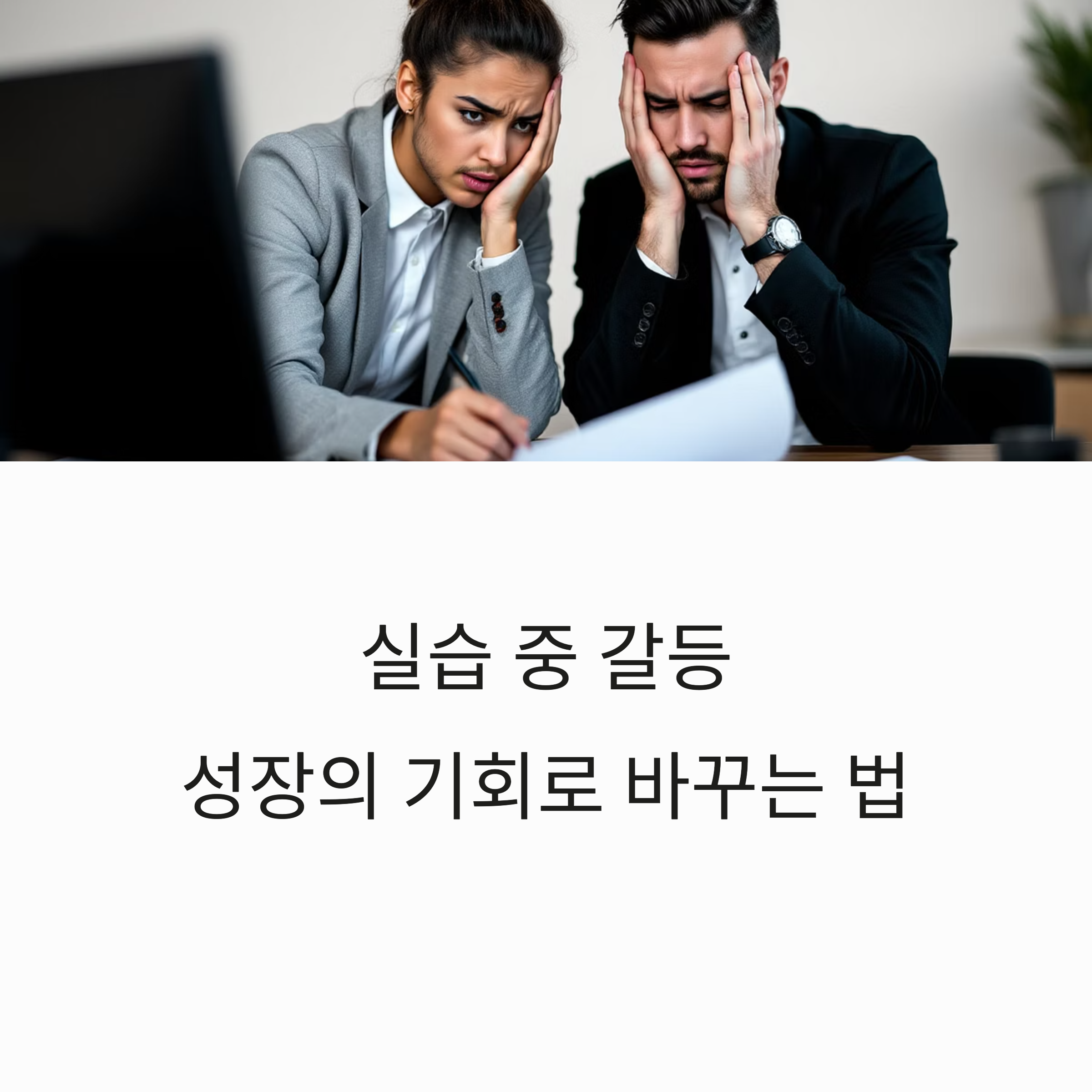 실습 중 갈등