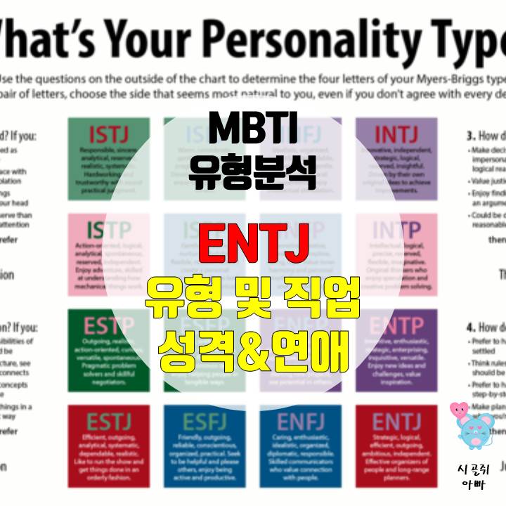 MBTI 검사 ENTJ 특징 유형 - 직업, 연애, 성격