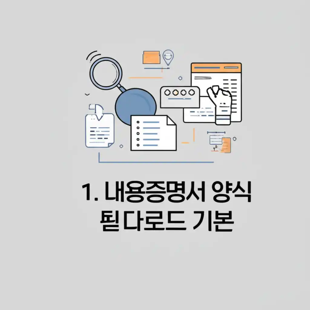 내용증명서 양식 다운로드의 기본 개념과 중요성을 설명하는 문서 이미지입니다.