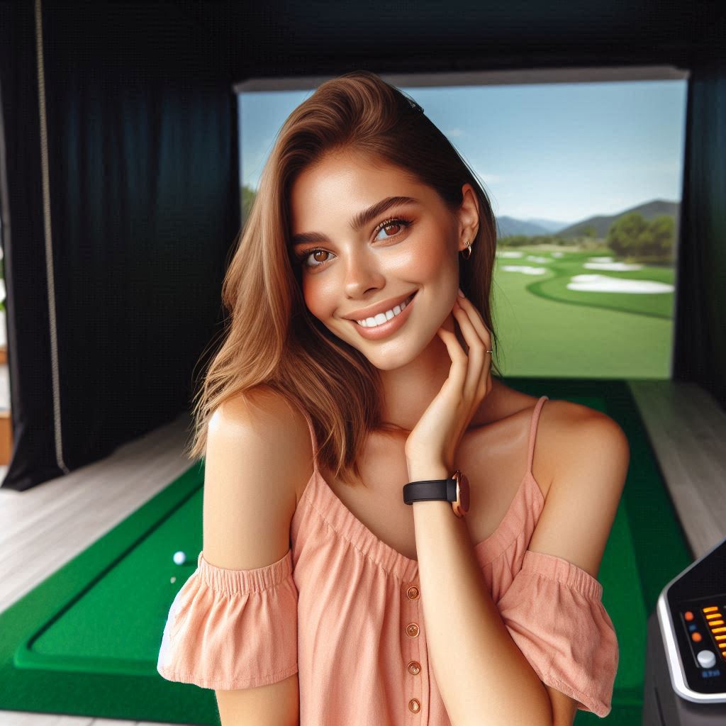 스크린골프장 배경