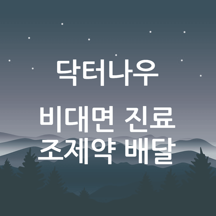 비대면진료 방법