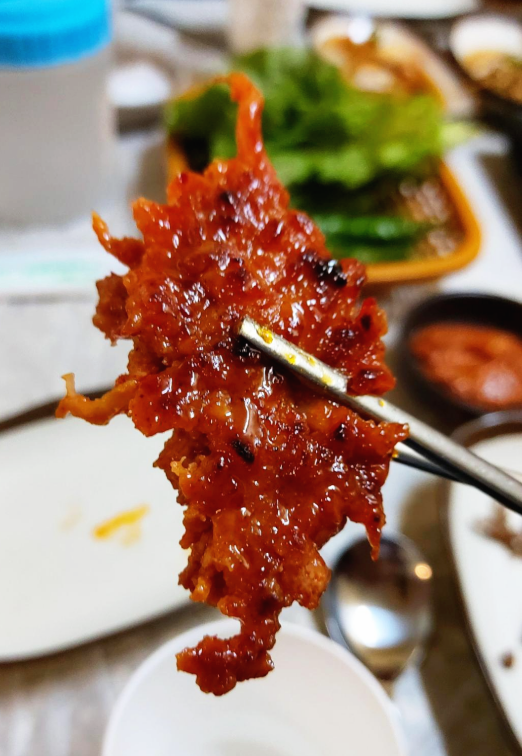 경북 청송군 서울여관식당 불맛 닭떡갈비