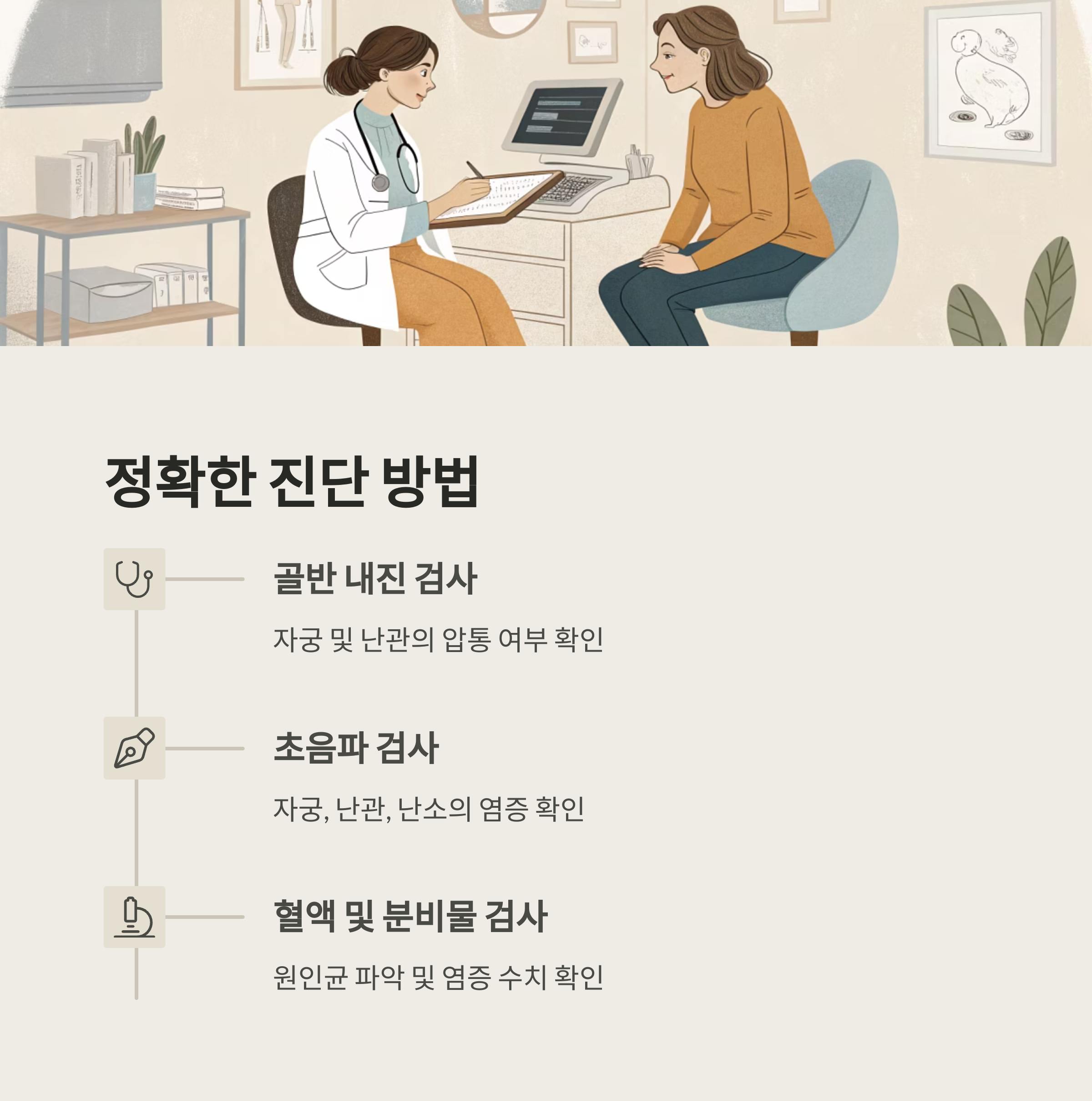 골반염 진단 방법, 정확한 검사가 필수!