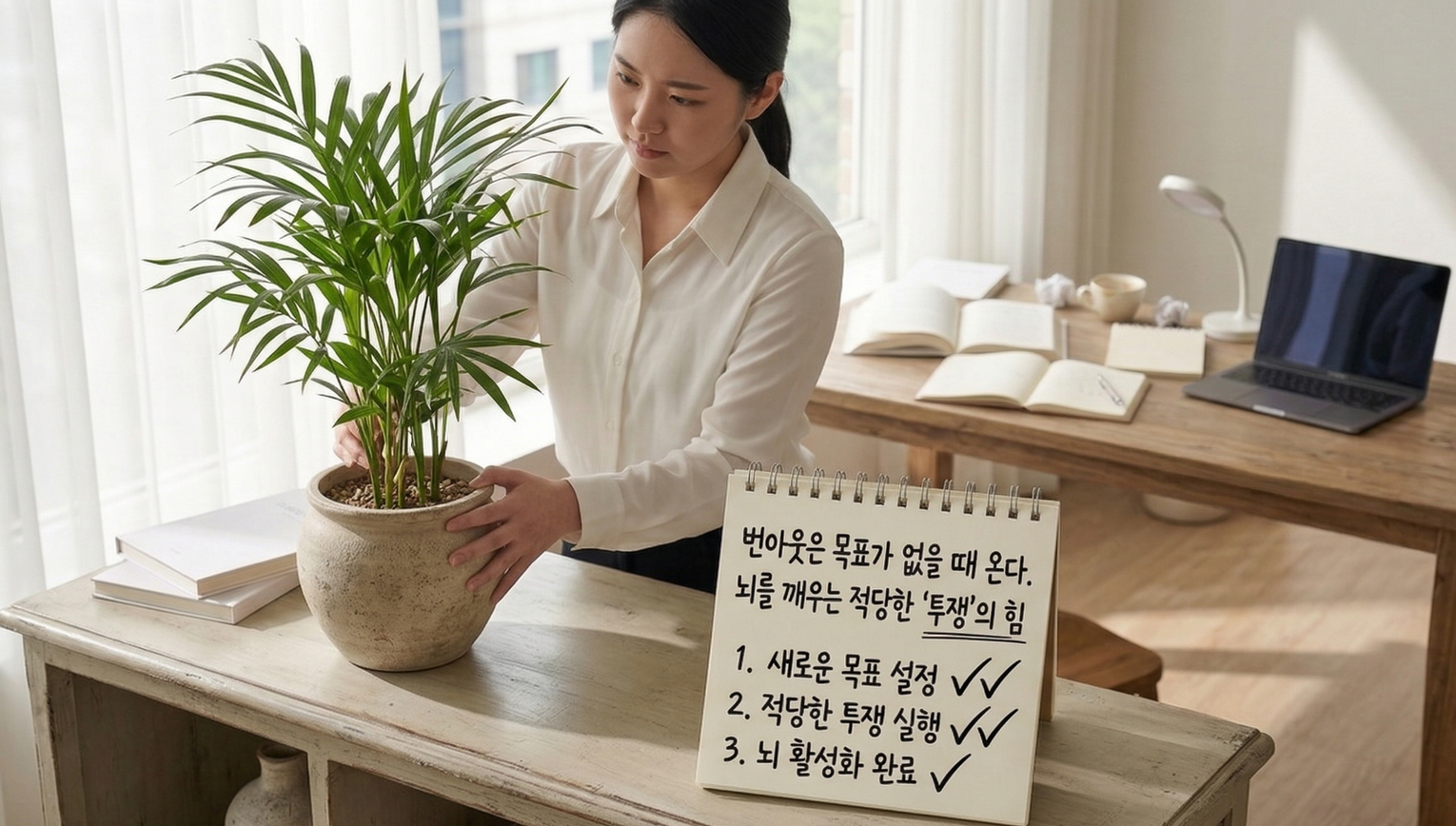 번아웃은 목표가 없을 때 온다? 뇌를 깨우는 적당한 '투쟁'의 힘