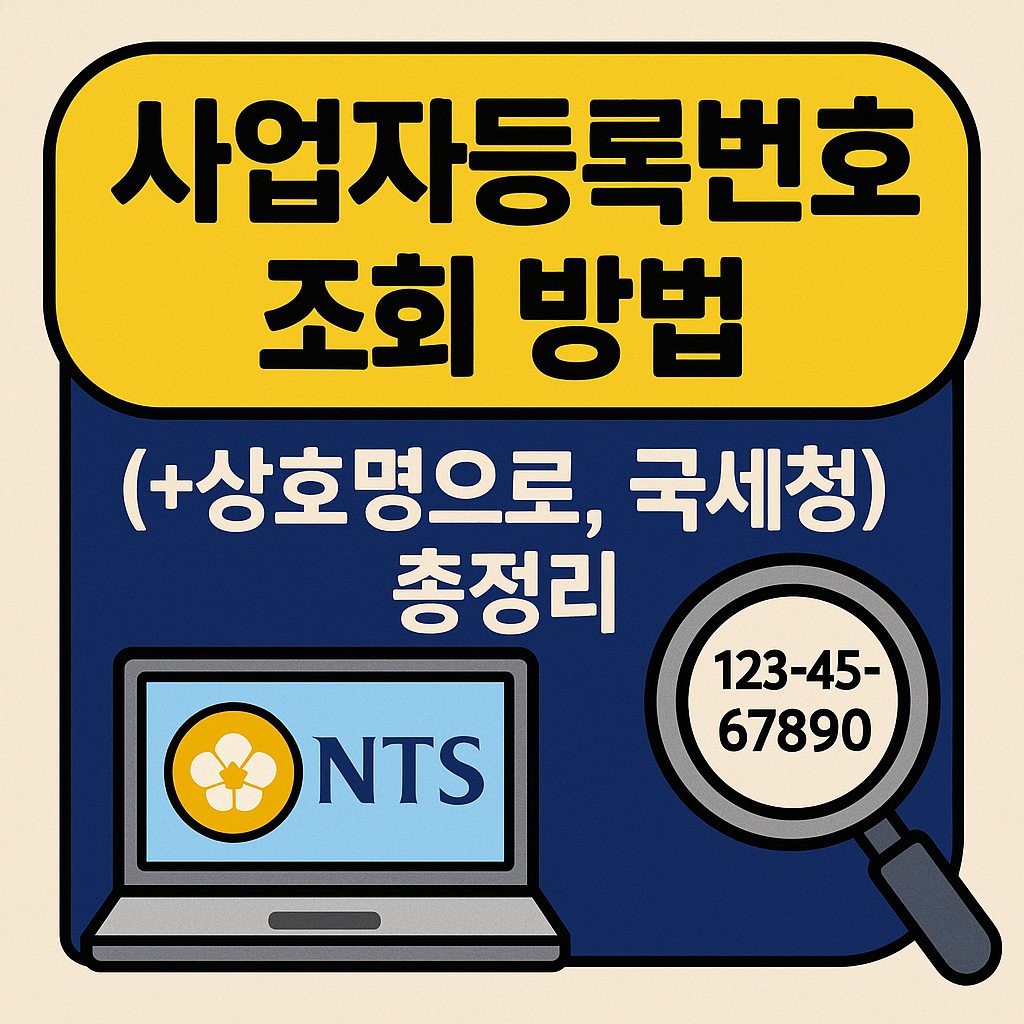 사업자등록번호조회방법