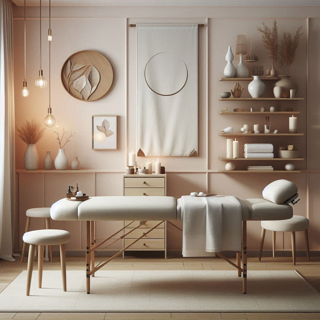 피부,체형관리 샵 배경