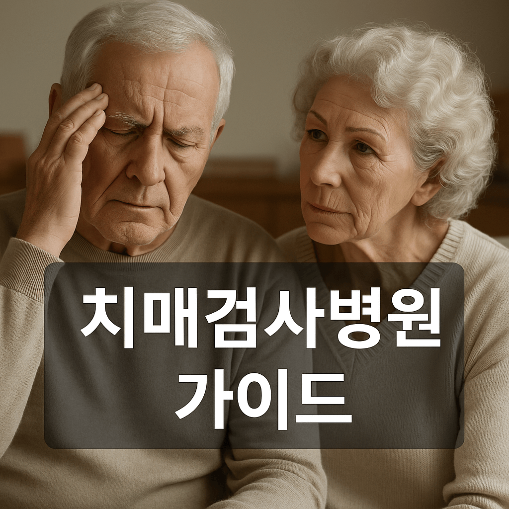 치매검사 종류와 비용, 보건소 vs 대학병원 어디서 받는 게 좋을까?