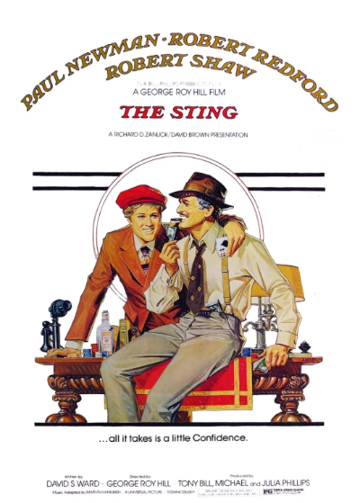 이 글에서 소개하고 있는 영화 '스팅'의 포스터입니다.