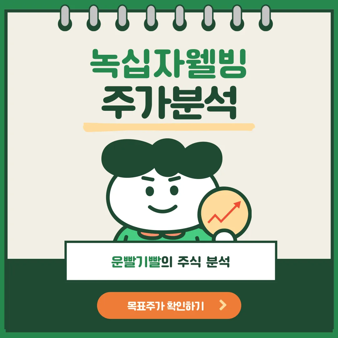 녹십자웰빙 주가분석