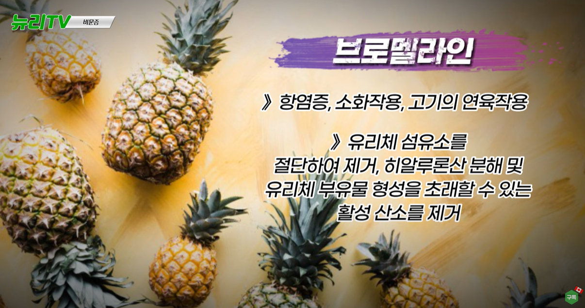 브로멜라인 효능 설명