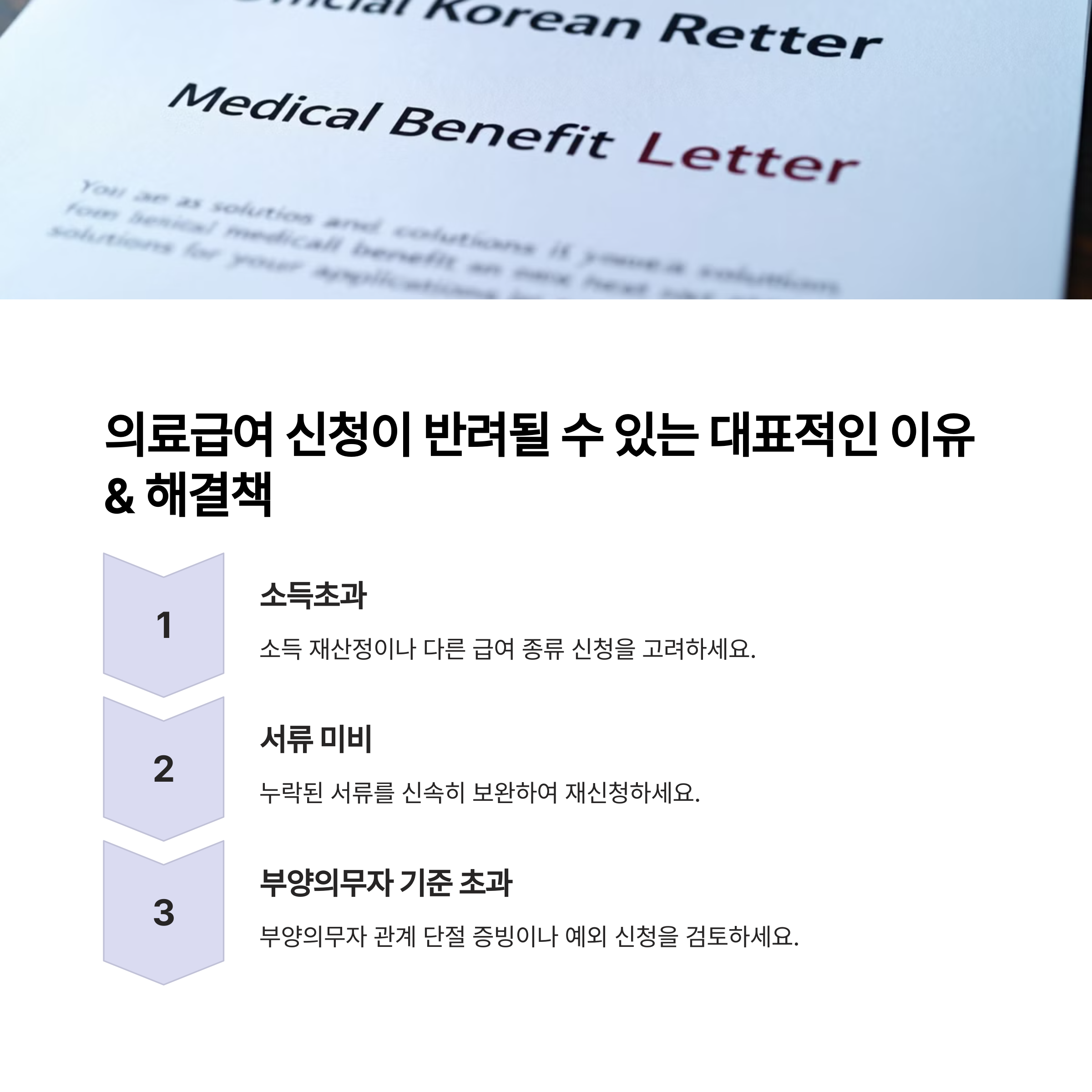 🚨 의료급여 신청이 반려될 수 있는 대표적인 이유 &amp; 해결책