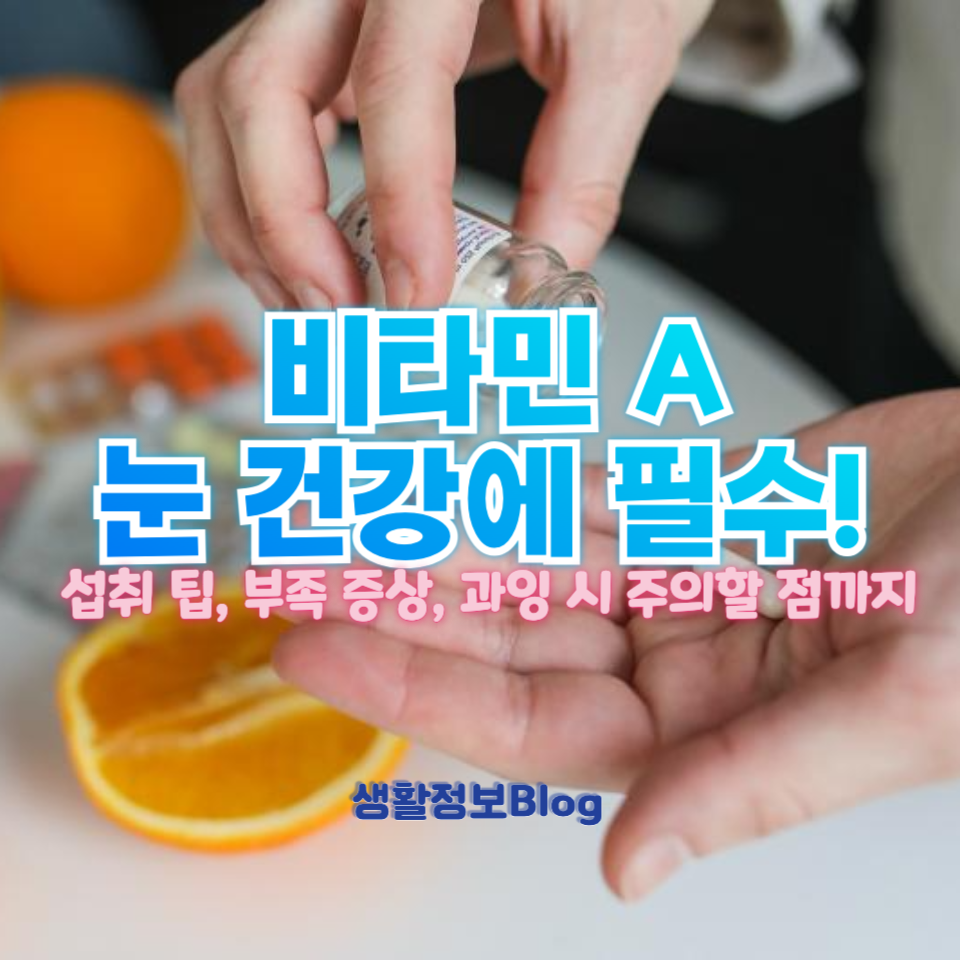 비타민 A 눈 건강에 필수!