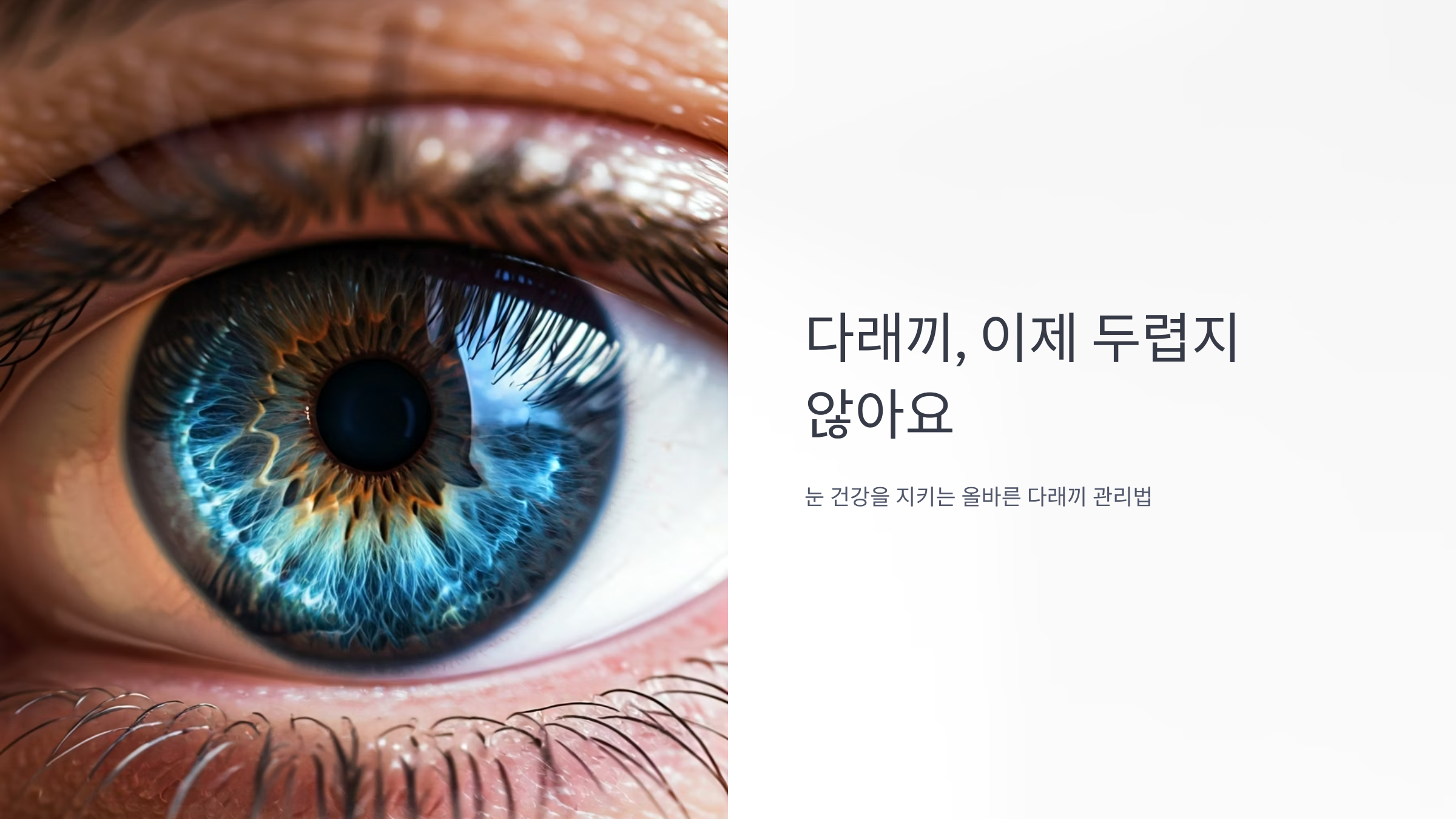 다래끼약 고르기 전 꼭 알아야 할 성분과 치료법 완벽정리 🏥