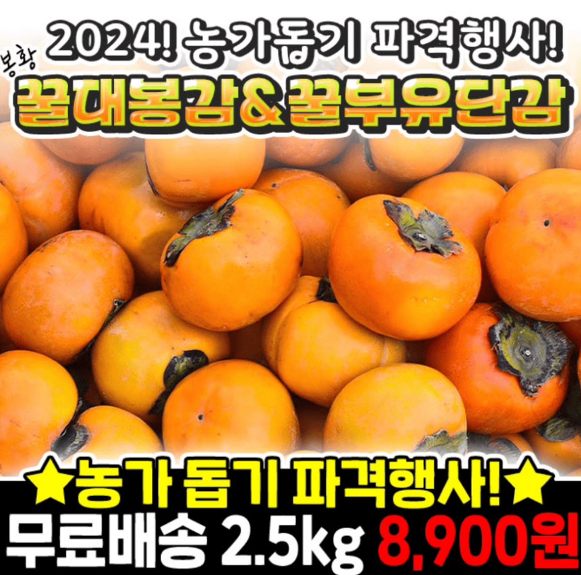 11월 8일 2024 농가돕기 파격행사 달콤한 봉황 꿀 대봉감 캐시워크 정답 봉황 꿀대봉감&amp;꿀부유단감 캐시