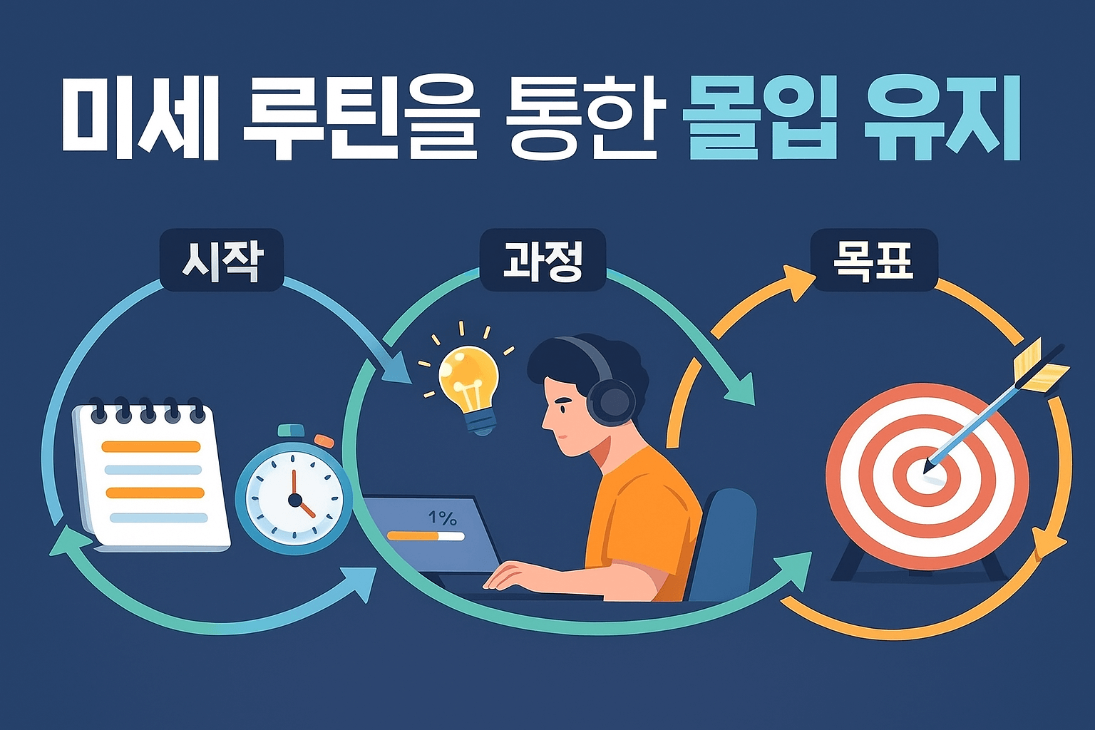 몰입을 지속시키는 미세 루틴의 과학