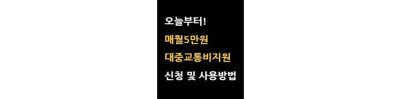 대중교통비5만원지원