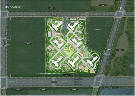 영종하늘도시 A26 제일 풍경채 - 단지 배치도