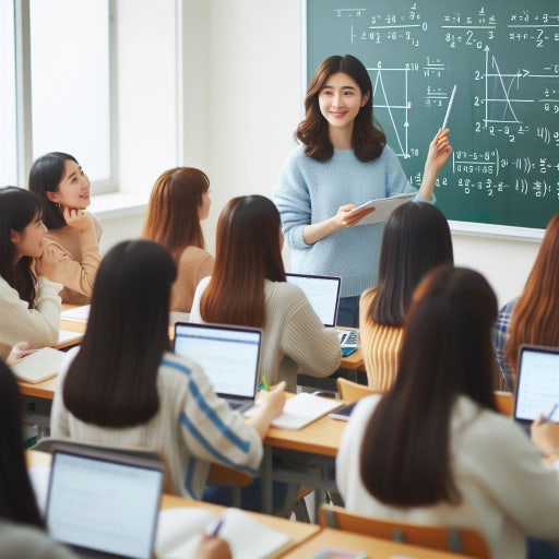 서머스쿨에서 열심히 공부하는 학생들 사진