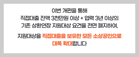 정책자금 상환연장