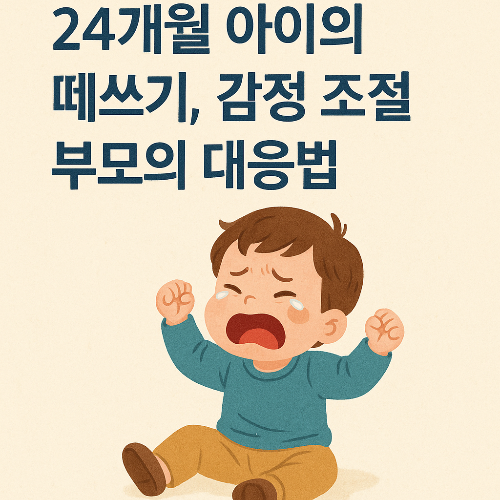 24개월 아이의 떼쓰기, 감정 조절 이유, 부모의 대응법