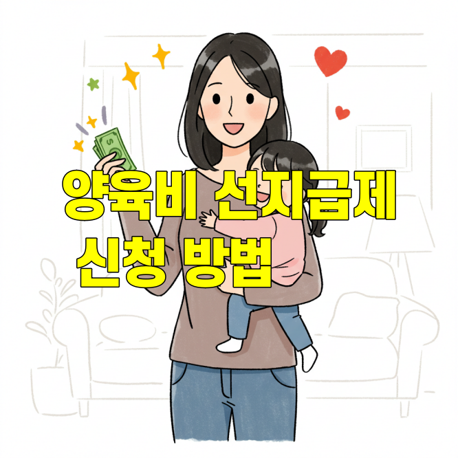 양육비 선지급제 신청 방법 한부모가정 필수 정보