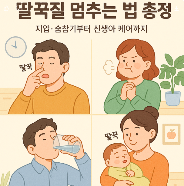 딸꾹질멈추는법