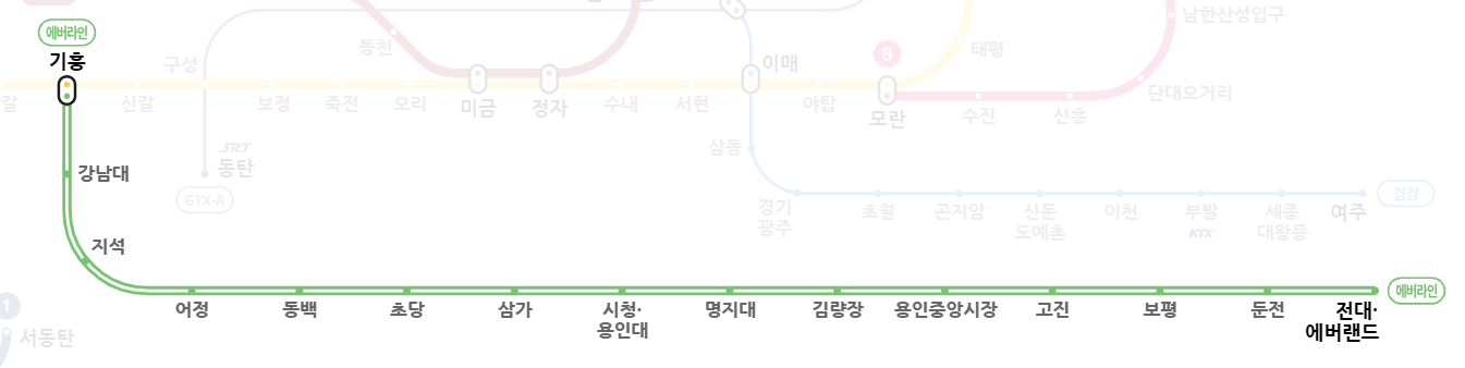 에버라인선 지하철 노선도 크게 보기