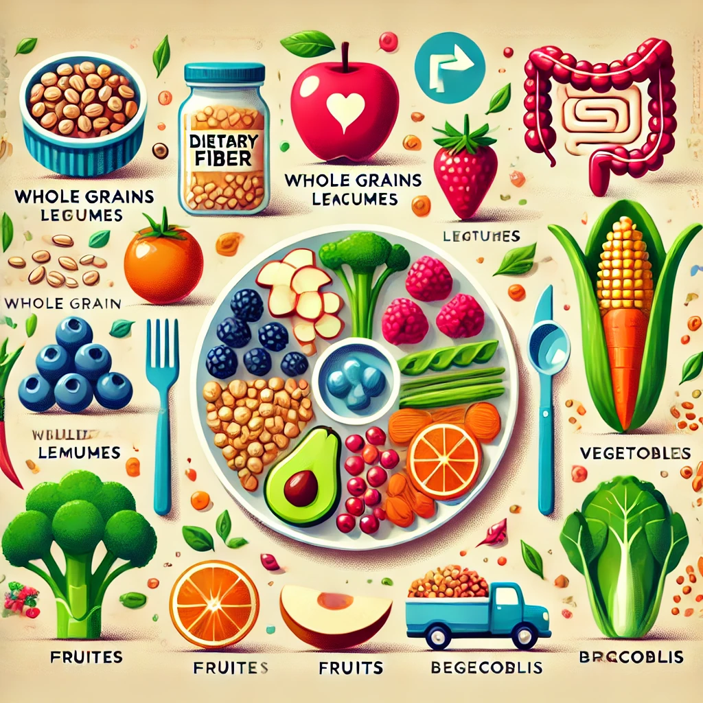 식이섬유 좋은 음식 이미지