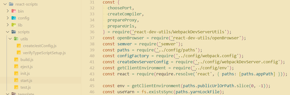 Webpack도 보이고...