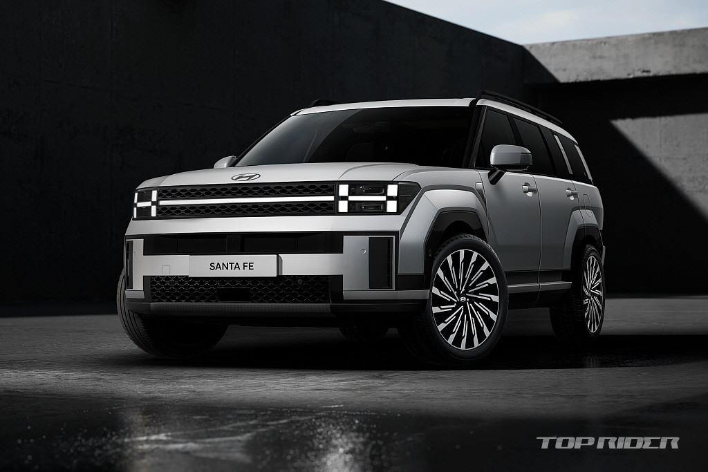 현대차 5세대 싼타페(MX5) 공개 박시한 외관과 테라스