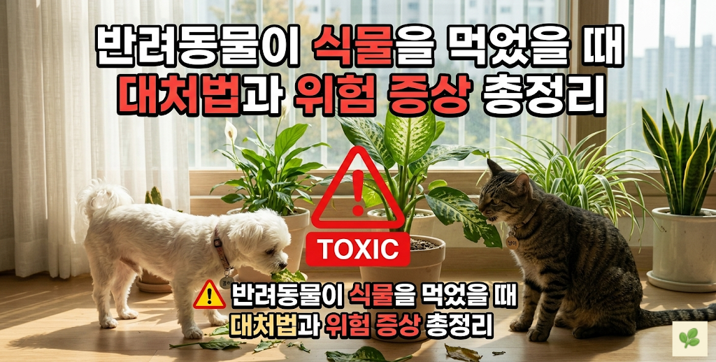 반려동물이 식물을 먹었을 때 대처법과 위험 증상 총정리