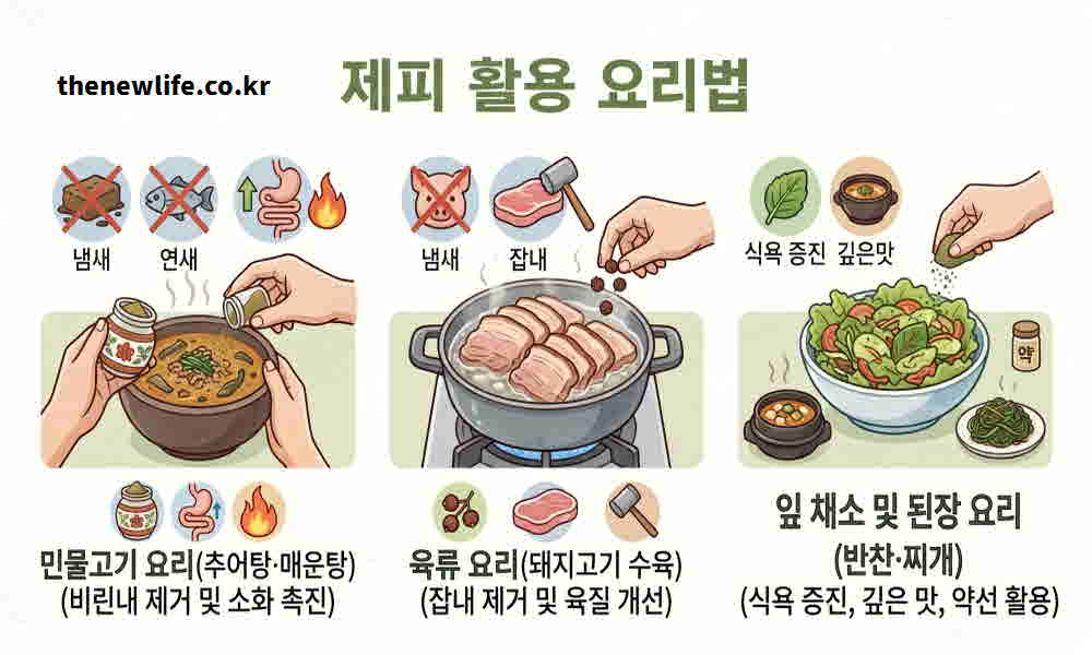 제피 효능 높이는 요리