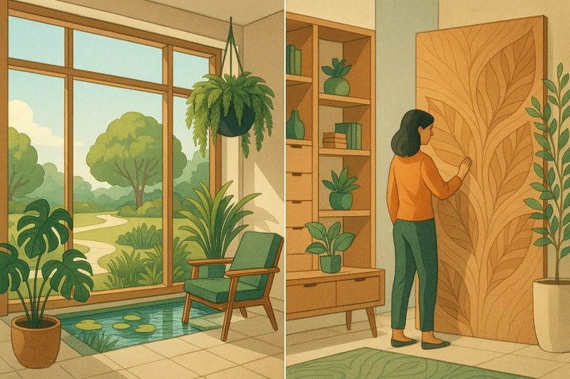 바이오필릭 디자인 실생활 반영 예시