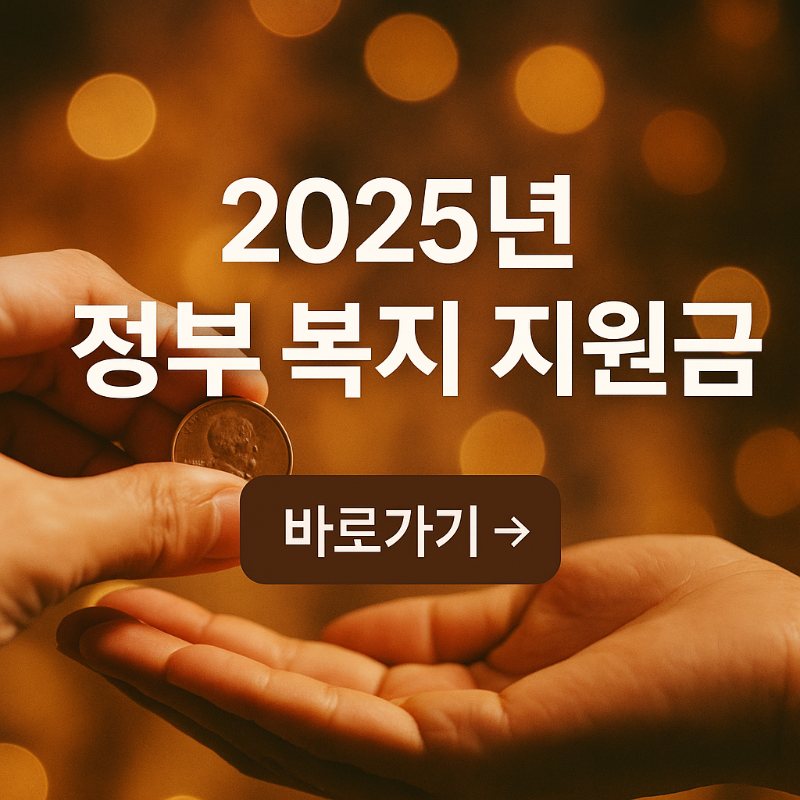 2025년 정부 복지 지원금