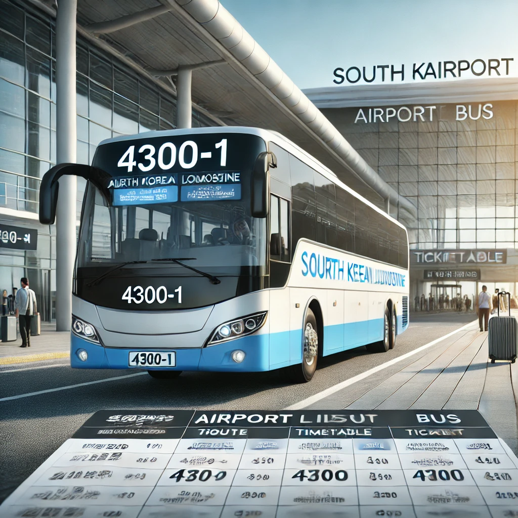 4300-1번 버스 시간표, 공항버스 4300-1 예매 1