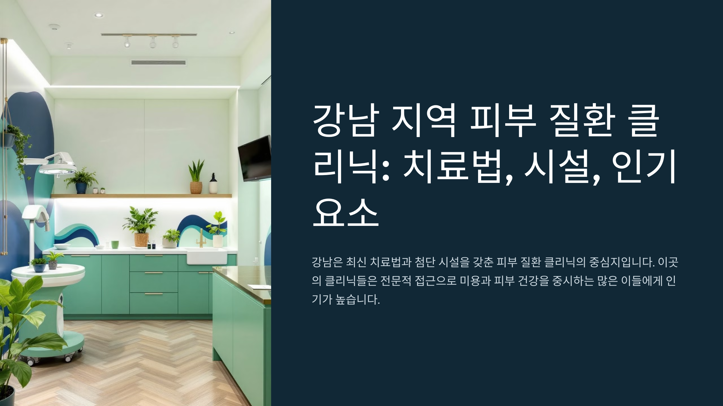 강남 지역 피부 질환 클리닉: 치료법, 시설, 인기 요소