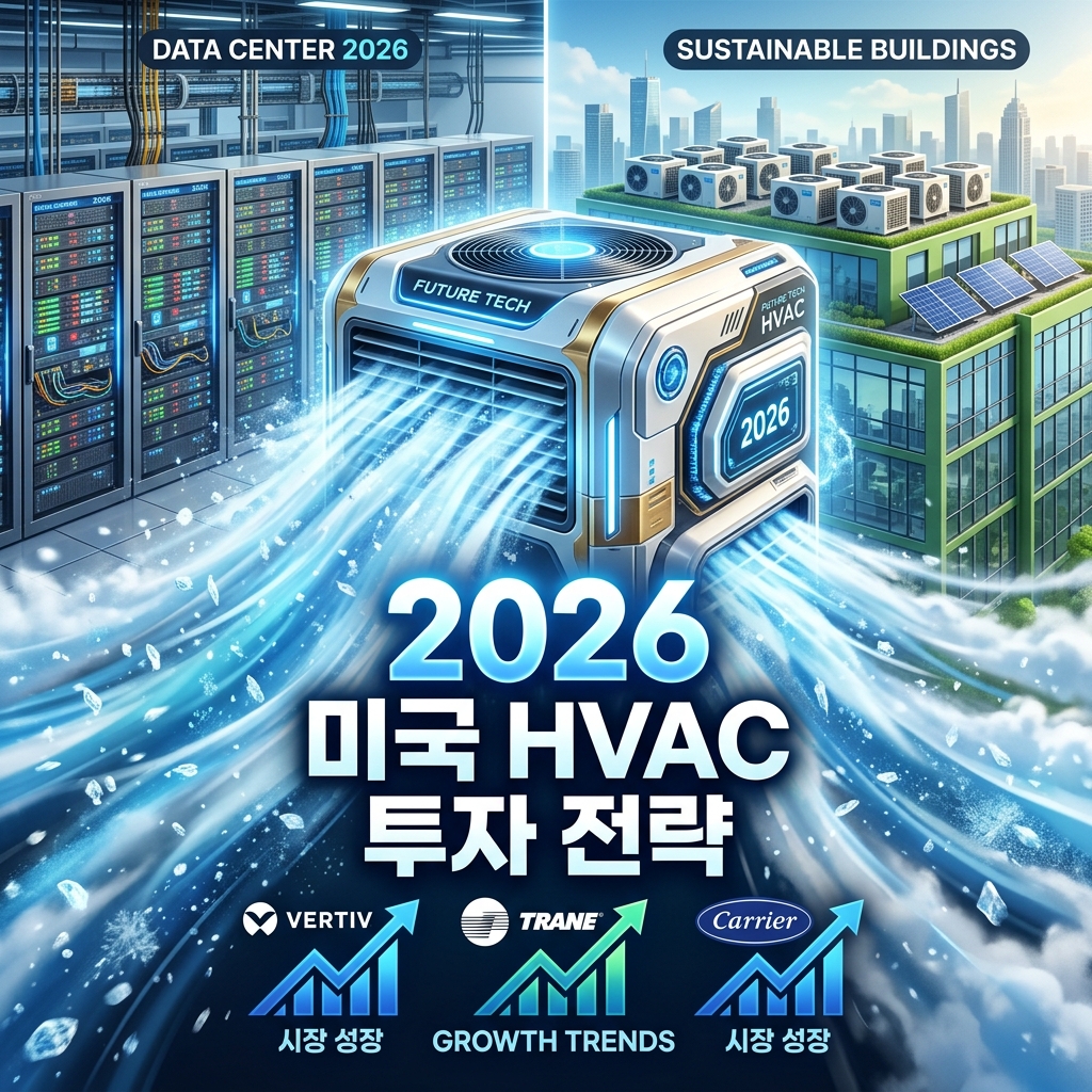 2026년 미국 냉방&middot;공조(HVAC) 관련주 투자 전략: AI 데이터센터와 친환경 슈퍼 사이클의 수혜주 분석