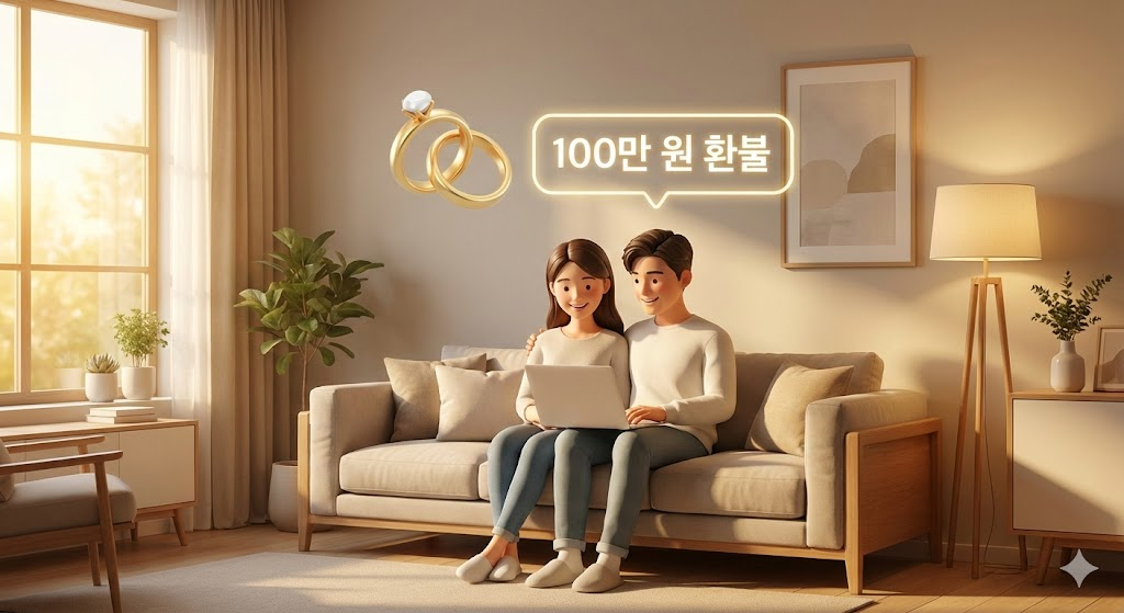 2026년 연말정산 결혼세액공제 100만 원 혜택 안내 이미지