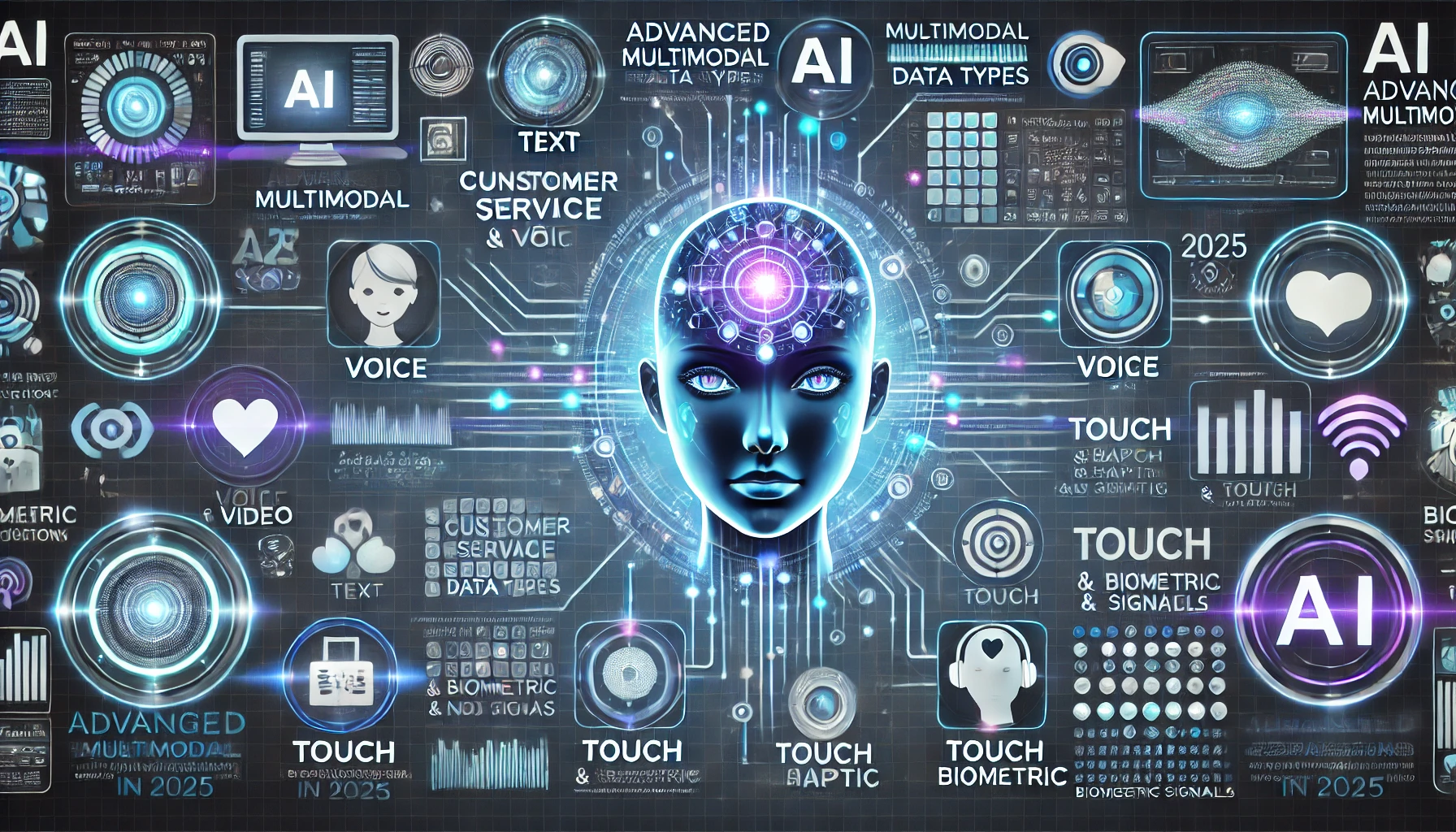 멀티모달 AI 기술의 고도화를 시각적으로 설명