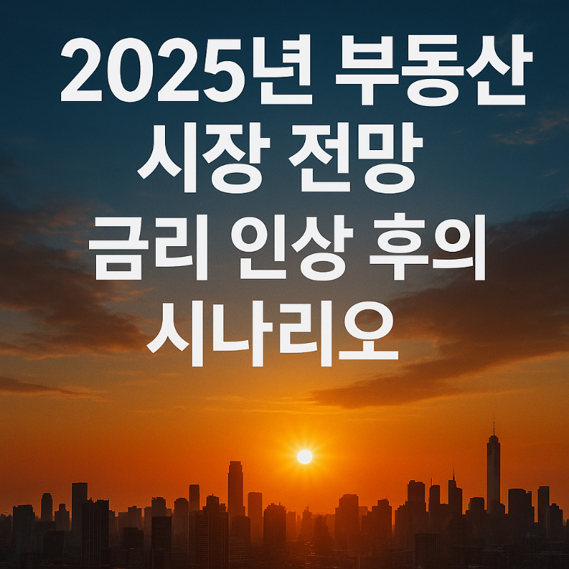 2025년 부동산 시장 전망, 금리 인상 후의 시나리오