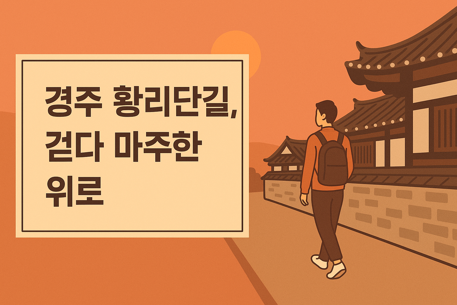 황리단길의 여유로운 산책