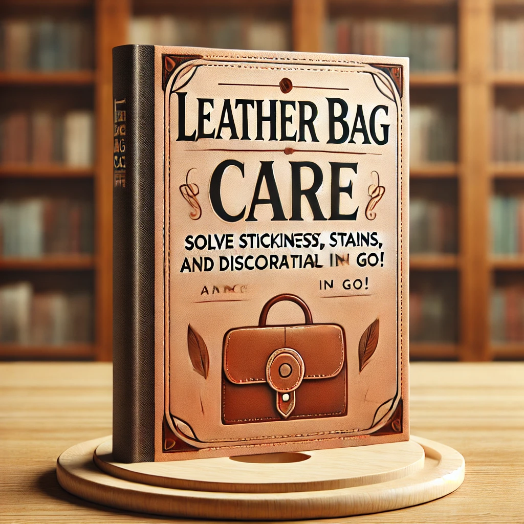 가죽 가방 관리 책 이미지