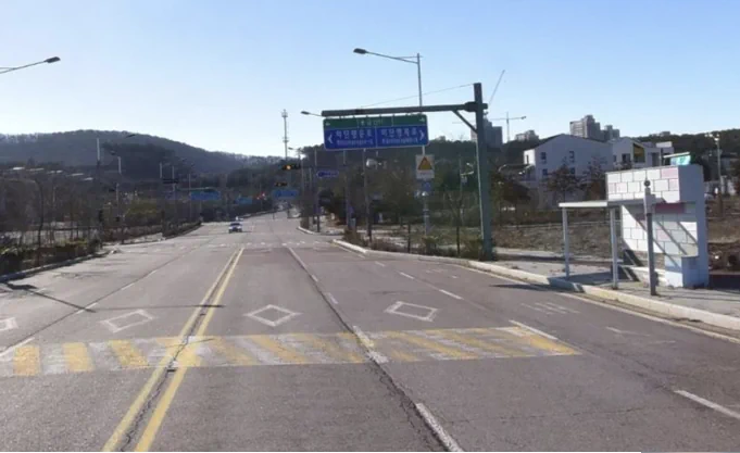 감사합니다 도로 촬영지 장소