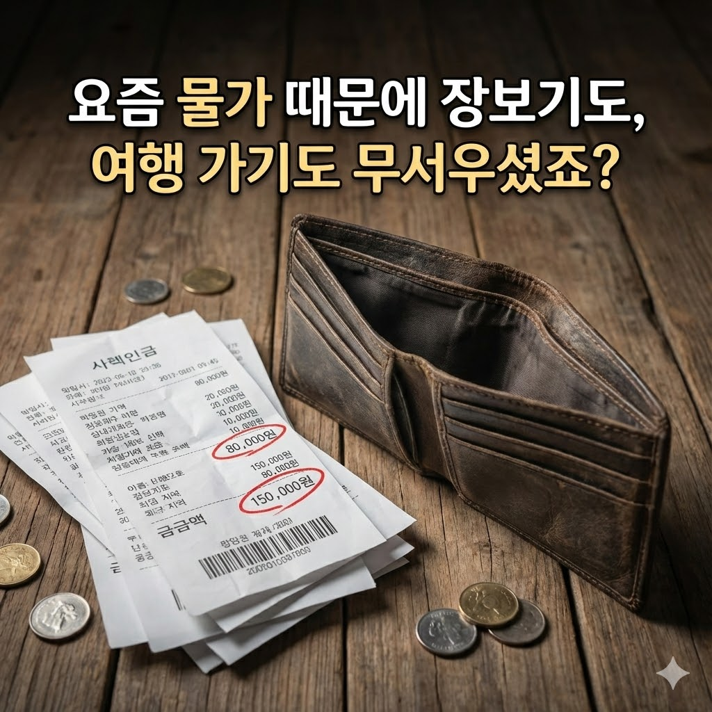 요즘 물가 때문에 장보기도, 여행 가기도 무서우셨죠?