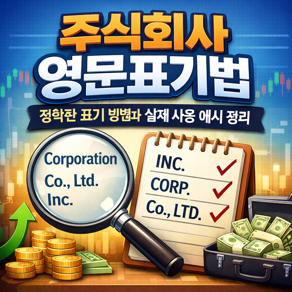 주식회사 영문표기법