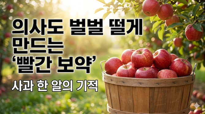 의사도 벌벌 떨게 만드는 '빨간 보약', 사과 한 알의 기적