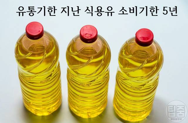 식용유 유통기한 지난 식용유 버리기